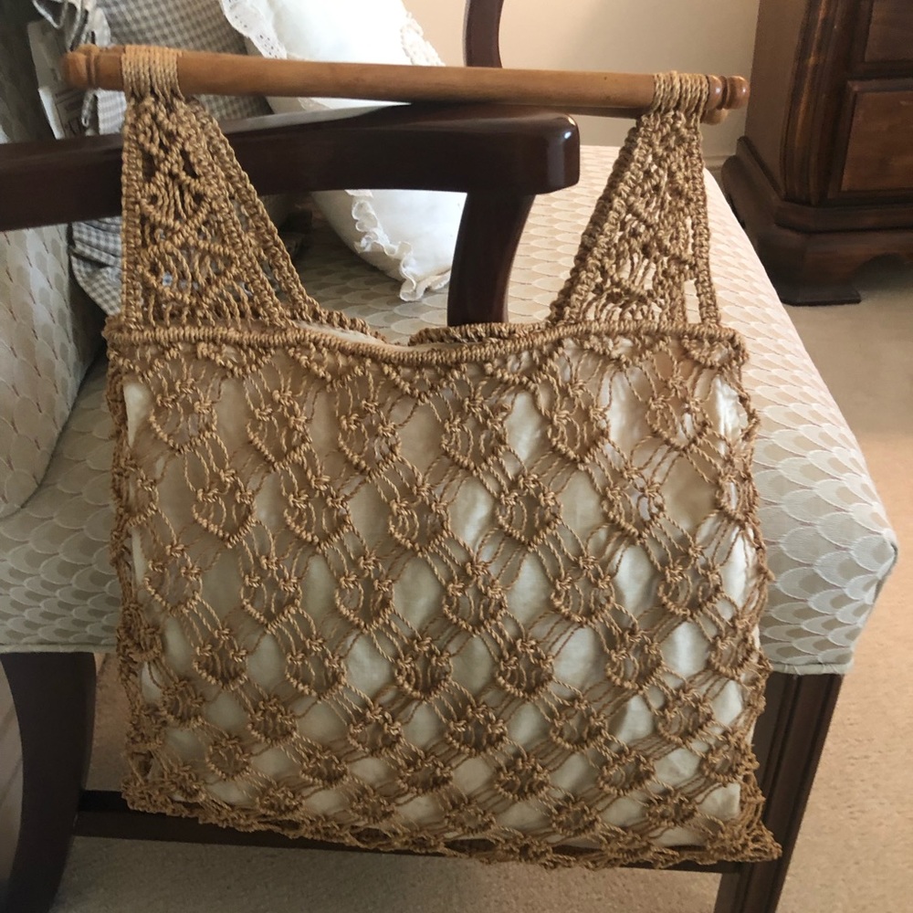 Antique Macrame Bag